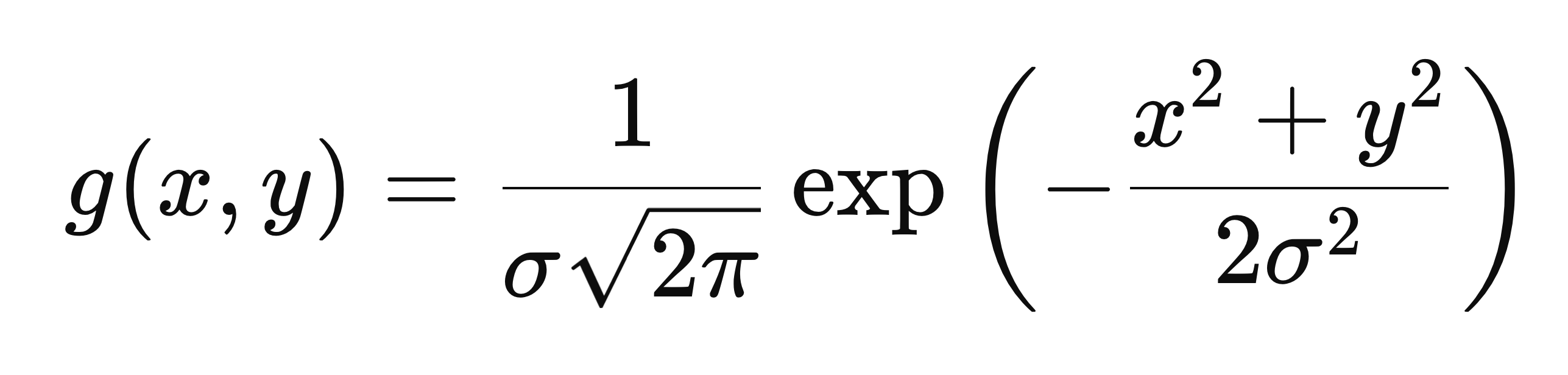 Gaussian function